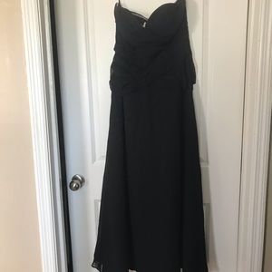 Black (straps included) bridesmaid dress
